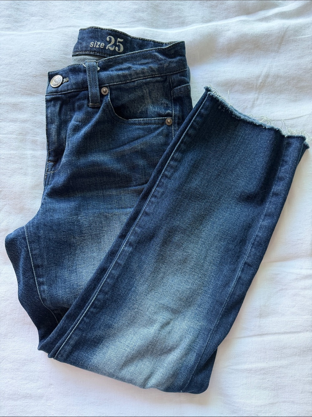 J. Crew Broken In Boyfriend Jeans Raw Hem 25